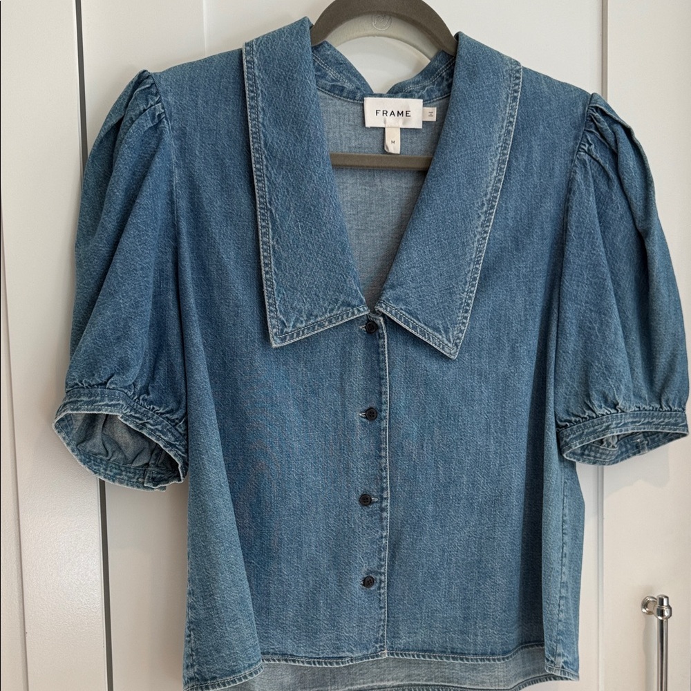 Frame Denim Light Blue Button-Up Shirt